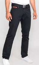 Load image into Gallery viewer, Mario -Black Fit Zip Fly Enzyme Washed Bedford Cord With Belt - KS1554