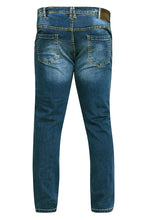 Load image into Gallery viewer, AMBROSE-KS-D555 Tapered Fit Stretch Jeans in Dark Blue Stonewash
