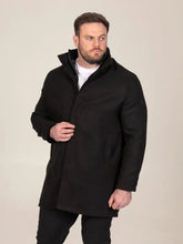 Load image into Gallery viewer, Elton- Melton Overcoat Jacket-Removable zip panel