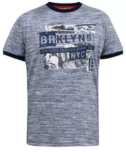 Load image into Gallery viewer, D555 Standford - 601409 - Brooklyn Print chest t-shirt