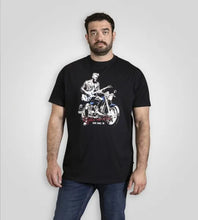 Load image into Gallery viewer, DERBY-D555 Rhythm And Rides Motorbike Printed Crew Neck T-shirt 601808