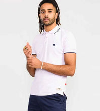 Load image into Gallery viewer, D555 HAMFORD 2-Pink Pique Polo Shirt With 2 Colour Rib Tipping On Collar And Cuffs - 611313
