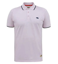 Load image into Gallery viewer, D555 HAMFORD 2-Pink Pique Polo Shirt With 2 Colour Rib Tipping On Collar And Cuffs - 611313