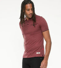Load image into Gallery viewer, D555 TROY 1- 611604 - Textured Polo Shirt With Jacquard Collar And Cuffs With Chest Pocket