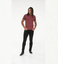 Load image into Gallery viewer, D555 TROY 1- 611604 - Textured Polo Shirt With Jacquard Collar And Cuffs With Chest Pocket