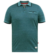 Load image into Gallery viewer, D555 TROY 2 - 611605 - Textured Polo Shirt With Jacquard Collar And Cuffs With Chest Pocket