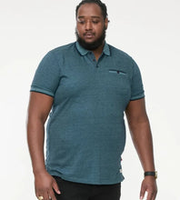 Load image into Gallery viewer, D555 TROY 2 - 611605 - Textured Polo Shirt With Jacquard Collar And Cuffs With Chest Pocket