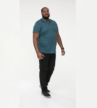 Load image into Gallery viewer, D555 TROY 2 - 611605 - Textured Polo Shirt With Jacquard Collar And Cuffs With Chest Pocket