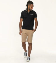 Load image into Gallery viewer, D555 ILKESTON-Navy Jacquard Collar And Cuff Short Sleeve Pique Polo With Chest Pocket - 611708