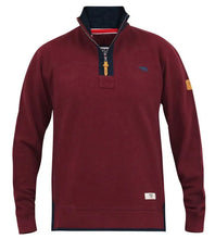 Load image into Gallery viewer, HIRALDO - 621602 - D555 Quarter Neck Pique Fleece Sweatshirt With Chest Embroidery