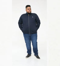 Load image into Gallery viewer, D555 Nashua - 621603 - Zip through Sweatshirt in fleece with check embroidery