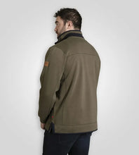 Load image into Gallery viewer, LEICESTER 2-D555 Khaki Quarter Neck Fleece Sweatshirt With Chest Embroidery 621803