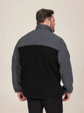 Load image into Gallery viewer, DALY-D555 1/4 Zip Neck Bonded Fleece Sweatshirt With Kangaroo & Chest Pockets