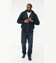 Load image into Gallery viewer, IRVIN- 641604 - Full Zip Jacquard Hoody With Chest Embroidery