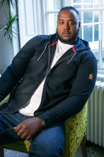 Load image into Gallery viewer, IRVIN- 641604 - Full Zip Jacquard Hoody With Chest Embroidery