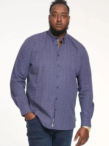 VALENCE-D555 With Concealed Button Down Collar Shirt