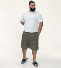 Load image into Gallery viewer, D555 NICK - Khaki Cargo Short With Shaped Leg Pockets - KS20462