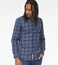 Load image into Gallery viewer, D555 Sonny - 111604 -Navy Check Shirt with chest Patch pocket
