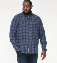 Load image into Gallery viewer, D555 Sonny - 111604 -Navy Check Shirt with chest Patch pocket
