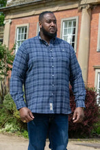 Load image into Gallery viewer, D555 Sonny - 111604 -Navy Check Shirt with chest Patch pocket
