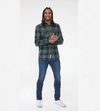 Load image into Gallery viewer, D555 Garfield -111609  - Navy-Green Check with two pockets
