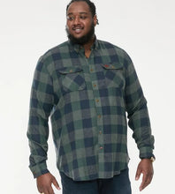 Load image into Gallery viewer, D555 Garfield -111609  - Navy-Green Check with two pockets
