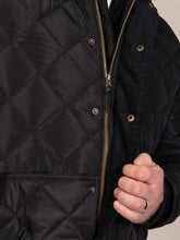 Load image into Gallery viewer, LANDON-D555 Quilted Jacket With Corduroy Collar
