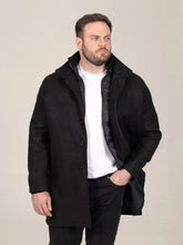 Load image into Gallery viewer, Elton- Melton Overcoat Jacket-Removable zip panel
