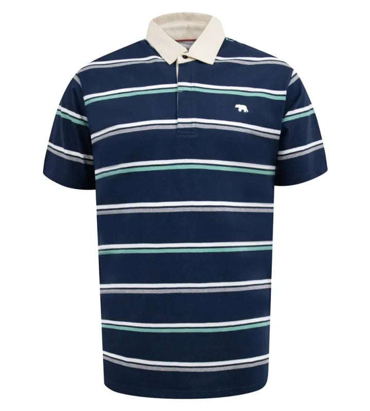 READING-D555 Stripe Short Sleeve Rugby Polo - 611700