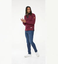 Load image into Gallery viewer, HIRALDO - 621602 - D555 Quarter Neck Pique Fleece Sweatshirt With Chest Embroidery
