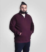 Load image into Gallery viewer, LANCASTER-D555 Quarter Zip Neck Sweatshirt In Quilted Fabric - 621801
