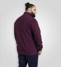 Load image into Gallery viewer, LANCASTER-D555 Quarter Zip Neck Sweatshirt In Quilted Fabric - 621801
