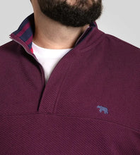 Load image into Gallery viewer, LANCASTER-D555 Quarter Zip Neck Sweatshirt In Quilted Fabric - 621801
