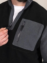 Load image into Gallery viewer, DALY-D555 1/4 Zip Neck Bonded Fleece Sweatshirt With Kangaroo &amp; Chest Pockets

