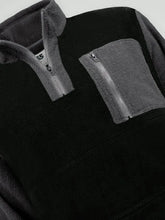 Load image into Gallery viewer, DALY-D555 1/4 Zip Neck Bonded Fleece Sweatshirt With Kangaroo &amp; Chest Pockets
