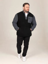 Load image into Gallery viewer, DALY-D555 1/4 Zip Neck Bonded Fleece Sweatshirt With Kangaroo &amp; Chest Pockets
