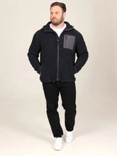 Load image into Gallery viewer, DAMIEN-D555 Micro Fleece Hooded Zip Through Hoody With Polyester Hood &amp; Pocket
