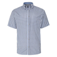 Load image into Gallery viewer, KAM 6287 Classic SS gingham shirt Blue
