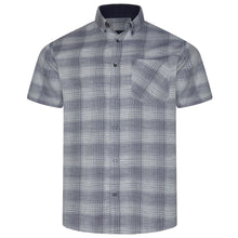 Load image into Gallery viewer, KAM 6382 SS Textured check shirt MINT
