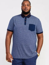 Load image into Gallery viewer, OXLEY-D555 Fine Stripe Jersey Polo Shirt With Patch Pocket
