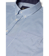 Load image into Gallery viewer, KAM Short Sleeve stripe shirt-Blue/white
